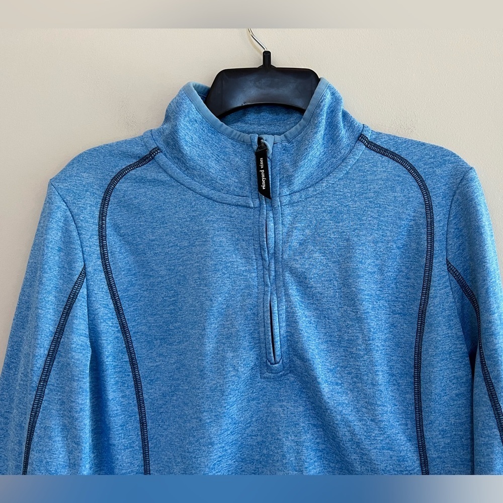 Vineyard Vines Palmetto Quarter-Zip Long Sleeve Performance Pullover Blue, S - Picture 5 of 10